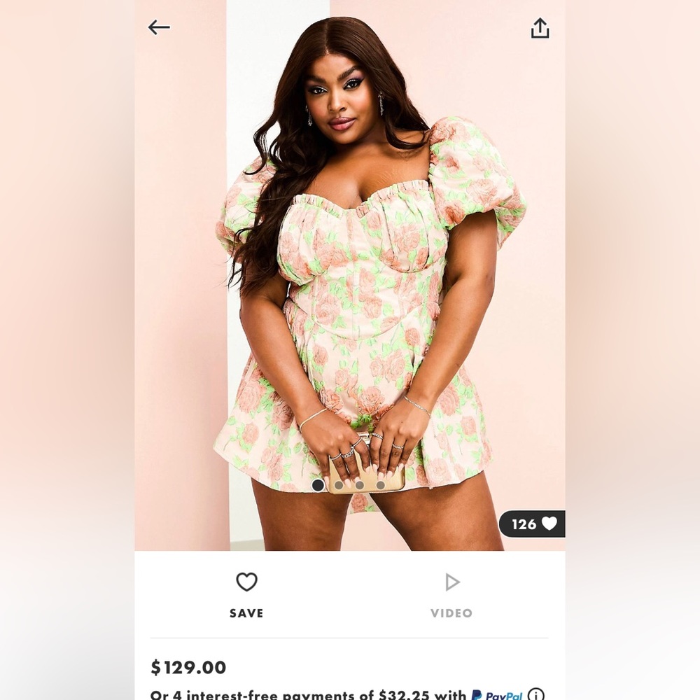 Asos Curve Playsuit